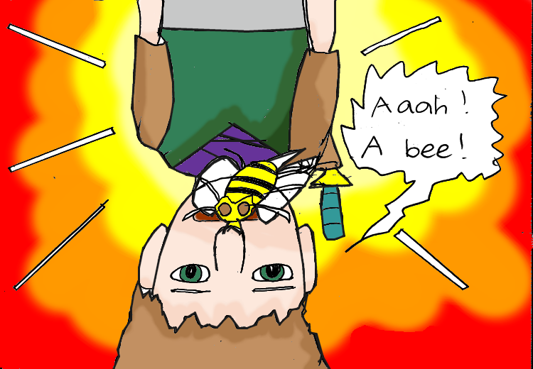 Aaah! It's a bee!