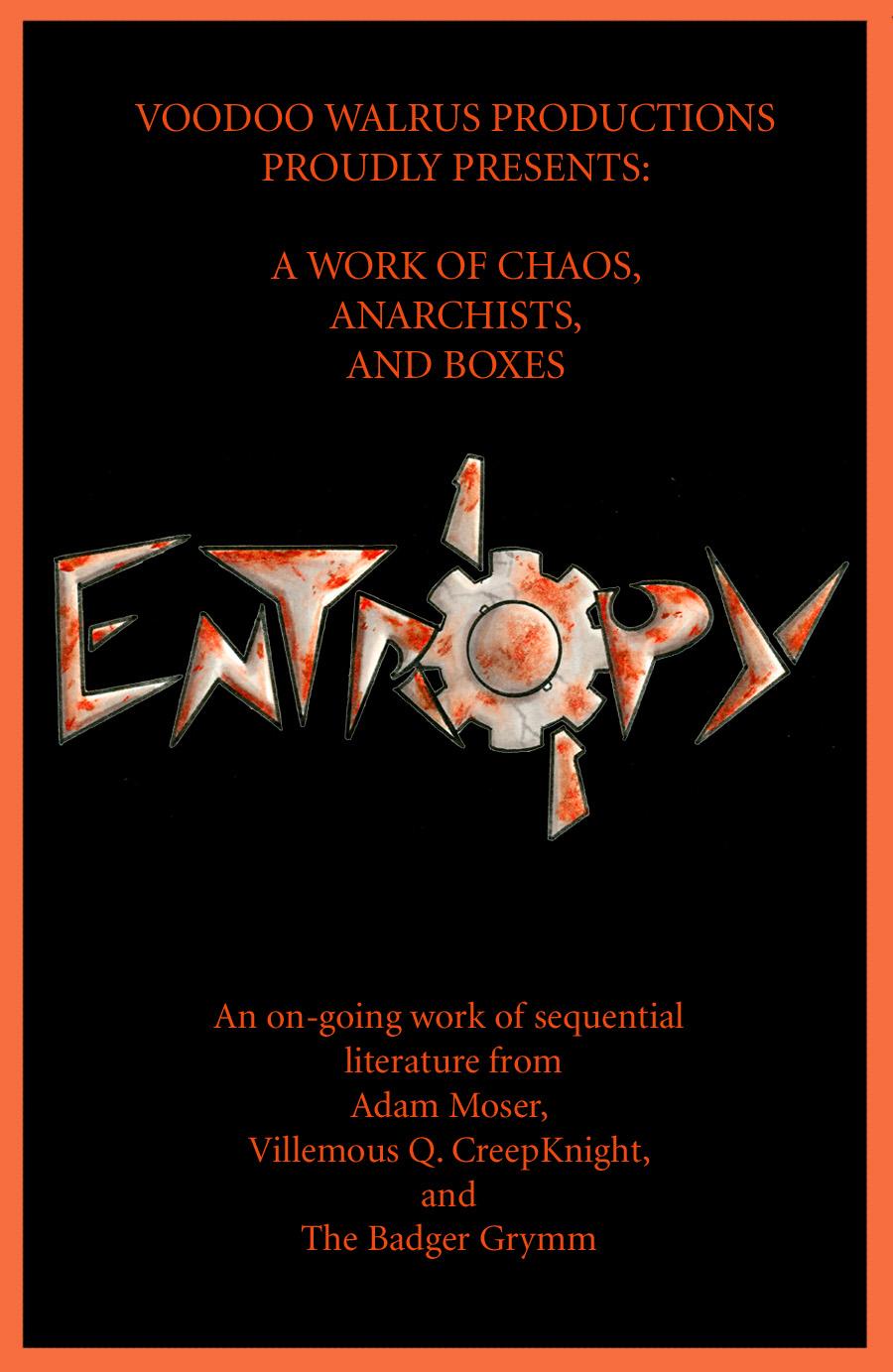 Entropy 101: Issue One Prelude