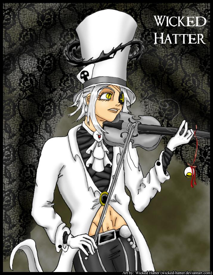 Wicked Hatter playing the violin