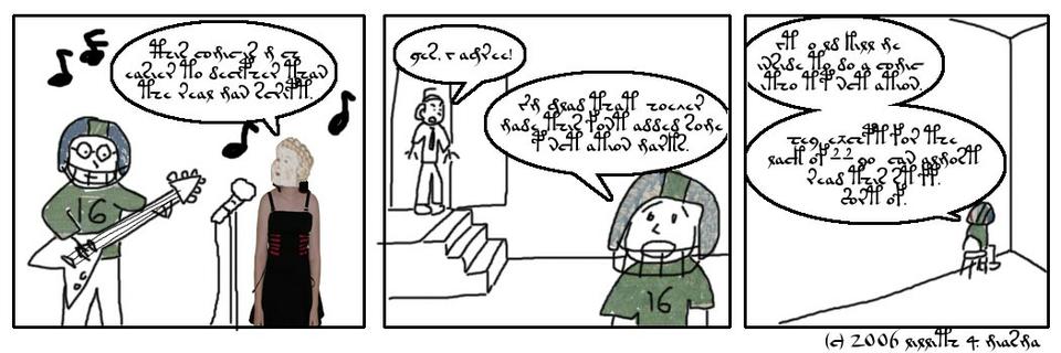 Today's Comic auf Voynichese