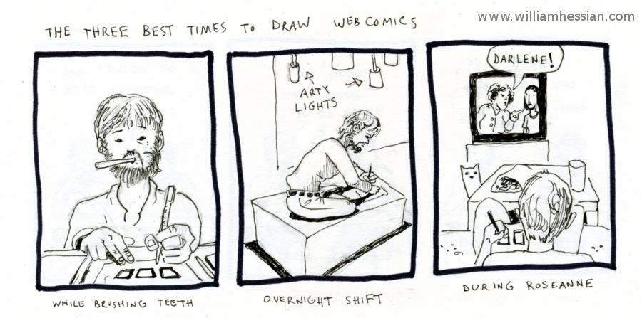 best times to draw comics